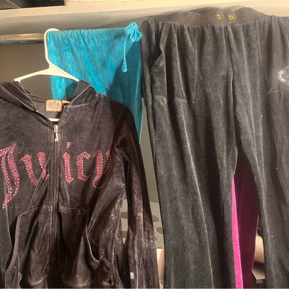 Black juicy couture tracksuit